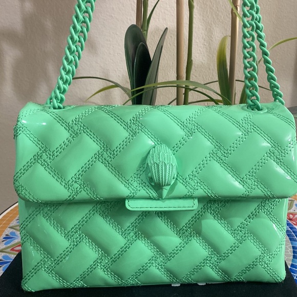 Kurt Geiger Medium Kensington Drench Leather Convertible Shoulder Bag - Picture 6 of 13